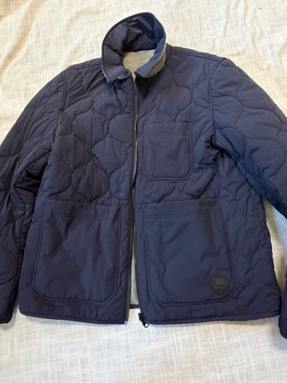 Ted Baker Men's Quilted Jacket - Navy Blue L